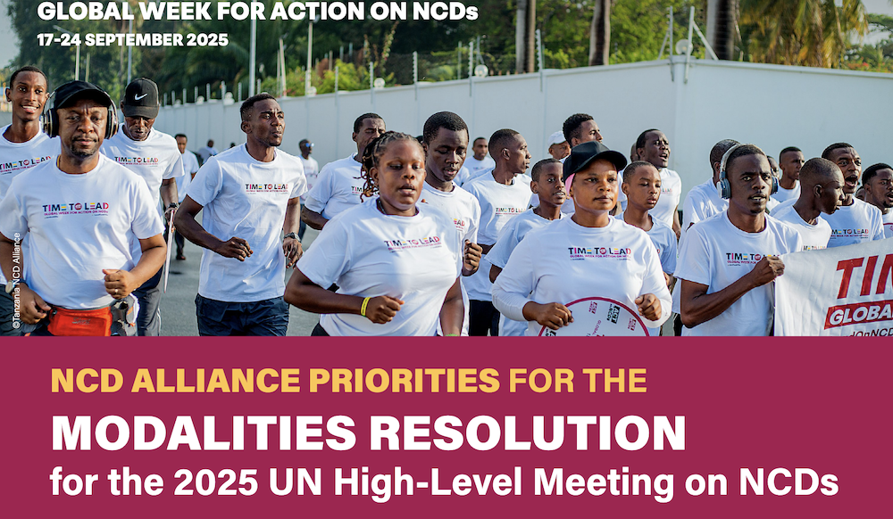 NCD Alliance Priorities for the Modalities Resolution for the 2025 UN High-Level Meeting on NCDs