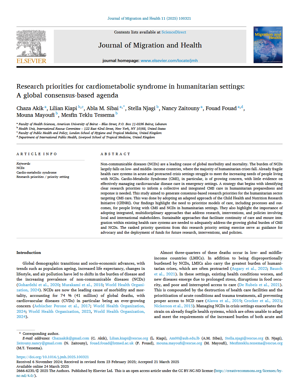 

<!-- THEME DEBUG -->
<!-- THEME HOOK: 'field' -->
<!-- FILE NAME SUGGESTIONS:
   ▪️ field--node--title--pin.html.twig
   ✅ field--node--title.html.twig
   ▪️ field--node--pin.html.twig
   ▪️ field--title.html.twig
   ▪️ field--string.html.twig
   ▪️ field.html.twig
-->
<!-- 💡 BEGIN CUSTOM TEMPLATE OUTPUT from 'themes/custom/whokap/templates/field/field--node--title.html.twig' -->
Research priorities for cardiometabolic syndrome in humanitarian settings: A global consensus-based agenda
<!-- END CUSTOM TEMPLATE OUTPUT from 'themes/custom/whokap/templates/field/field--node--title.html.twig' -->

