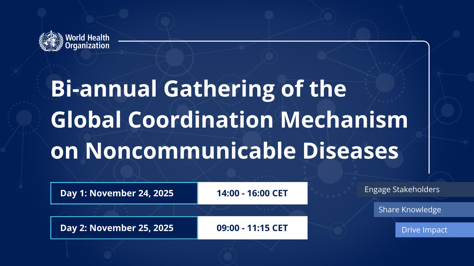 <!-- THEME DEBUG -->
<!-- THEME HOOK: 'field' -->
<!-- FILE NAME SUGGESTIONS:
   ▪️ field--node--title--general-event.html.twig
   ✅ field--node--title.html.twig
   ▪️ field--node--general-event.html.twig
   ▪️ field--title.html.twig
   ▪️ field--string.html.twig
   ▪️ field.html.twig
-->
<!-- 💡 BEGIN CUSTOM TEMPLATE OUTPUT from 'themes/custom/whokap/templates/field/field--node--title.html.twig' -->
GCM Participant Gathering. Beyond HLM4: Implementing the 2025 Political Declaration on NCDs and Mental Health
<!-- END CUSTOM TEMPLATE OUTPUT from 'themes/custom/whokap/templates/field/field--node--title.html.twig' -->