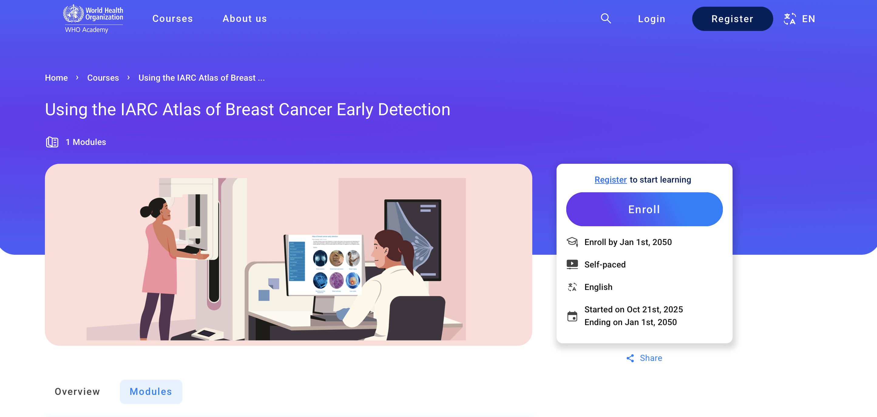 

<!-- THEME DEBUG -->
<!-- THEME HOOK: 'field' -->
<!-- FILE NAME SUGGESTIONS:
   ▪️ field--node--title--pin.html.twig
   ✅ field--node--title.html.twig
   ▪️ field--node--pin.html.twig
   ▪️ field--title.html.twig
   ▪️ field--string.html.twig
   ▪️ field.html.twig
-->
<!-- 💡 BEGIN CUSTOM TEMPLATE OUTPUT from 'themes/custom/whokap/templates/field/field--node--title.html.twig' -->
IARC WHO Academy course: Using the IARC Atlas of Breast Cancer Early Detection
<!-- END CUSTOM TEMPLATE OUTPUT from 'themes/custom/whokap/templates/field/field--node--title.html.twig' -->

