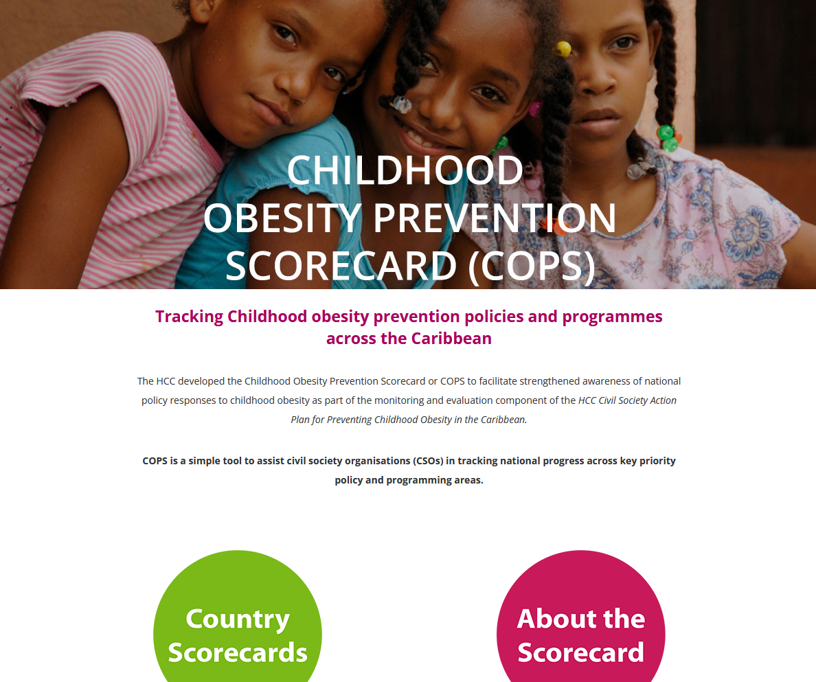 HCC Childhood Obesity Prevention Scorecard or COPS 