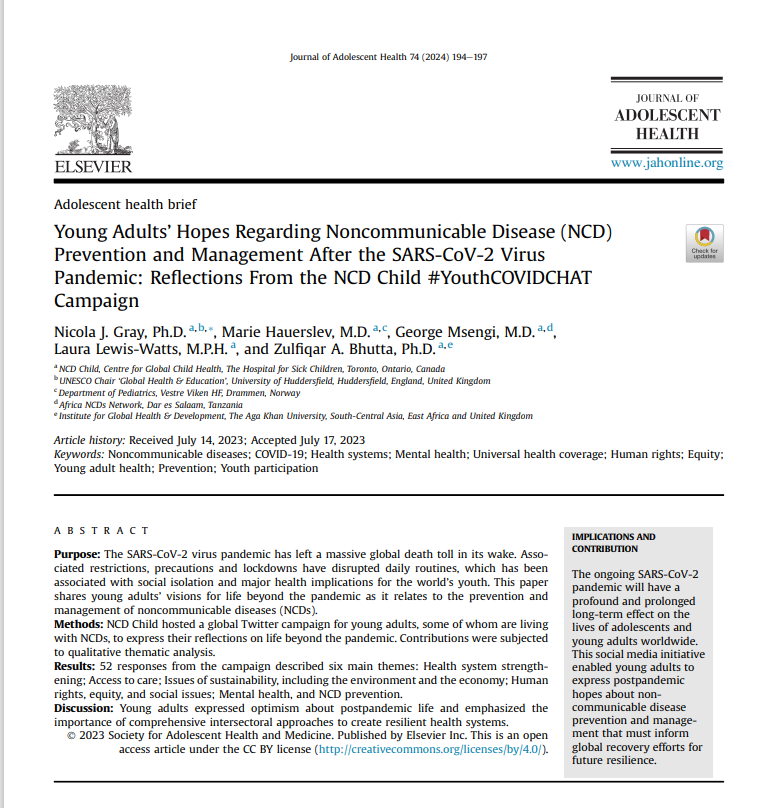 

<!-- THEME DEBUG -->
<!-- THEME HOOK: 'field' -->
<!-- FILE NAME SUGGESTIONS:
   ▪️ field--node--title--pin.html.twig
   ✅ field--node--title.html.twig
   ▪️ field--node--pin.html.twig
   ▪️ field--title.html.twig
   ▪️ field--string.html.twig
   ▪️ field.html.twig
-->
<!-- 💡 BEGIN CUSTOM TEMPLATE OUTPUT from 'themes/custom/whokap/templates/field/field--node--title.html.twig' -->
Young Adults' Hopes Regarding Noncommunicable Disease (NCD) Prevention and Management After the SARS-CoV-2 Virus Pandemic: Reflections From the NCD Child #YouthCOVIDCHAT Campaign
<!-- END CUSTOM TEMPLATE OUTPUT from 'themes/custom/whokap/templates/field/field--node--title.html.twig' -->

