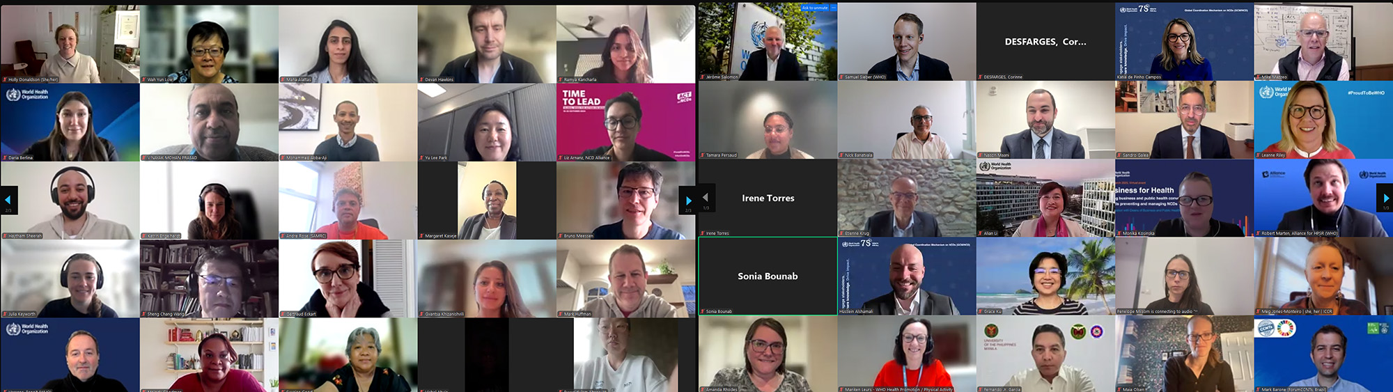 Participants at the dialogue