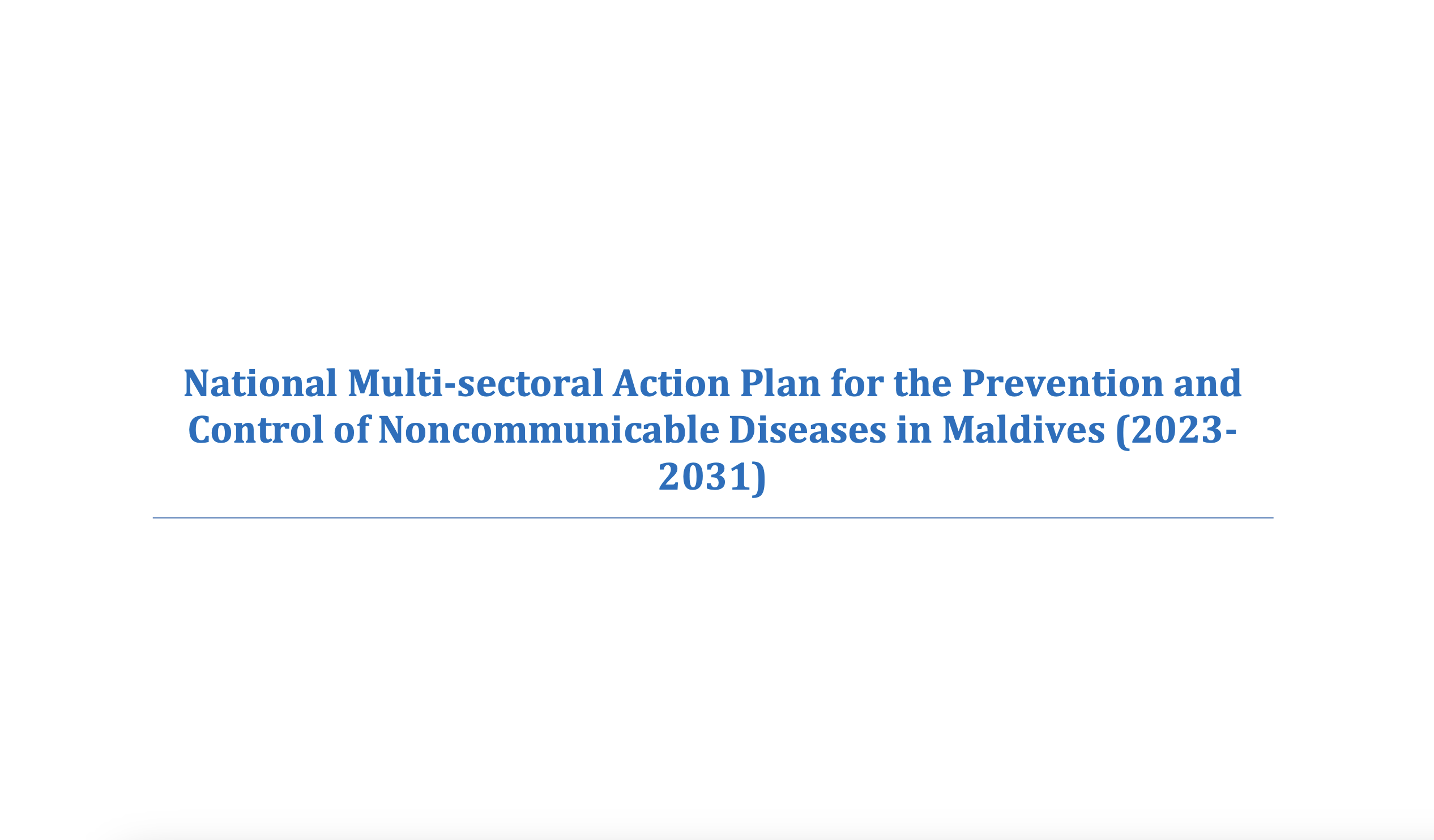 

<!-- THEME DEBUG -->
<!-- THEME HOOK: 'field' -->
<!-- FILE NAME SUGGESTIONS:
   ▪️ field--node--title--pin.html.twig
   ✅ field--node--title.html.twig
   ▪️ field--node--pin.html.twig
   ▪️ field--title.html.twig
   ▪️ field--string.html.twig
   ▪️ field.html.twig
-->
<!-- 💡 BEGIN CUSTOM TEMPLATE OUTPUT from 'themes/custom/whokap/templates/field/field--node--title.html.twig' -->
National Multi-sectoral Action Plan for the Prevention and Control of Noncommunicable Diseases in Maldives (2023- 2031)
<!-- END CUSTOM TEMPLATE OUTPUT from 'themes/custom/whokap/templates/field/field--node--title.html.twig' -->

